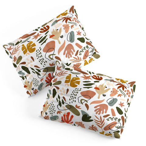 Marta Barragan Camarasa Abstract modern nature shapes Pillow Shams