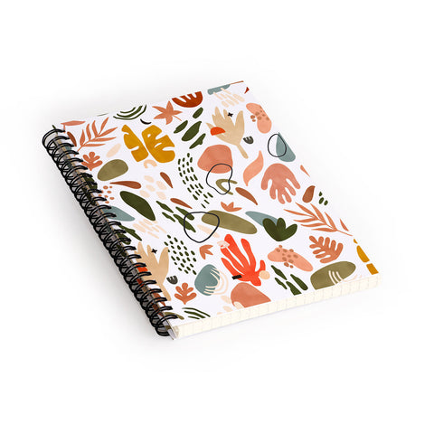 Marta Barragan Camarasa Abstract modern nature shapes Spiral Notebook