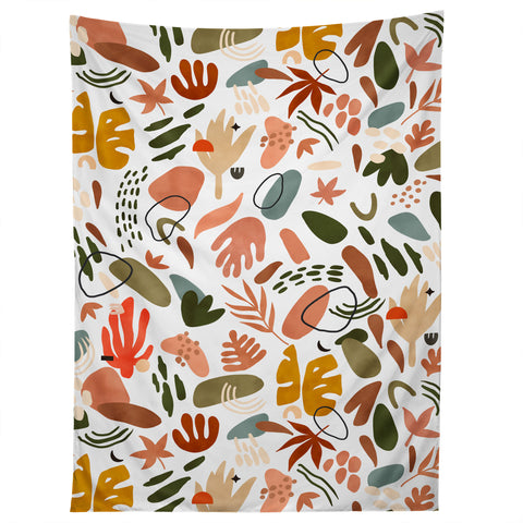 Marta Barragan Camarasa Abstract modern nature shapes Tapestry