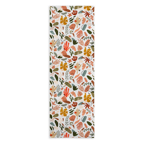 Marta Barragan Camarasa Abstract modern nature shapes Yoga Towel
