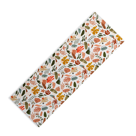 Marta Barragan Camarasa Abstract modern nature shapes Yoga Mat
