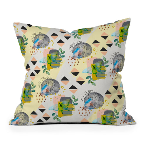 Marta Barragan Camarasa Abstract nature geometric pattern Throw Pillow