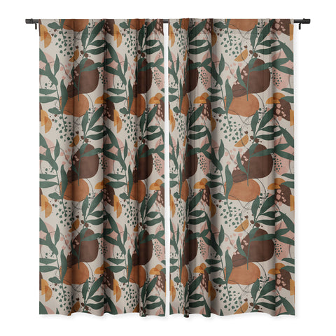 Marta Barragan Camarasa Abstract nature painting 89 Blackout Window Curtain