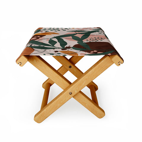Marta Barragan Camarasa Abstract nature painting 89 Folding Stool