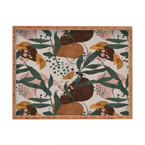 Marta Barragan Camarasa Abstract nature painting 89 Rectangular Tray