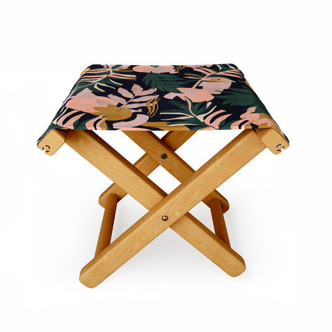 Marta Barragan Camarasa Abstract nature tropical 34 Folding Stool