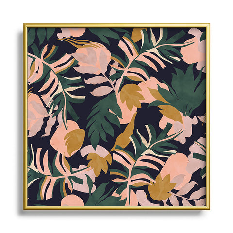 Marta Barragan Camarasa Abstract nature tropical 34 Square Metal Framed Art Print