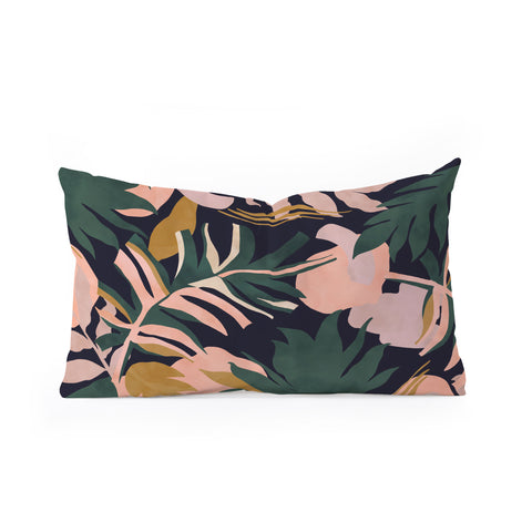 Marta Barragan Camarasa Abstract nature tropical 34 Oblong Throw Pillow