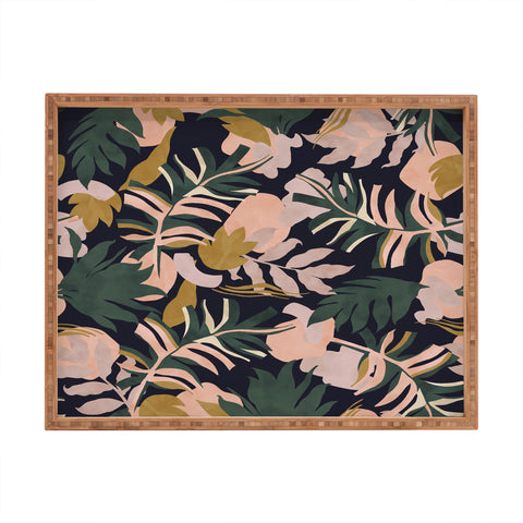 Marta Barragan Camarasa Abstract nature tropical 34 Rectangular Tray