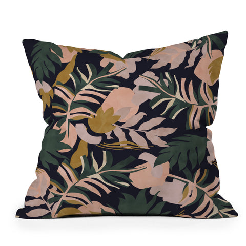 Marta Barragan Camarasa Abstract nature tropical 34 Throw Pillow
