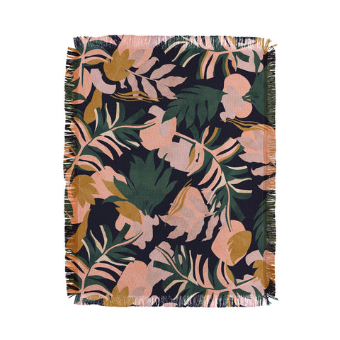 Marta Barragan Camarasa Abstract nature tropical 34 Throw Blanket