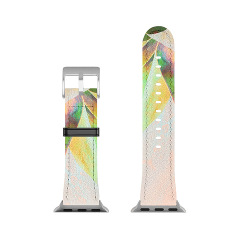 Marta Barragan Camarasa Abstract of cactus on marbled painting Apple Watch Band