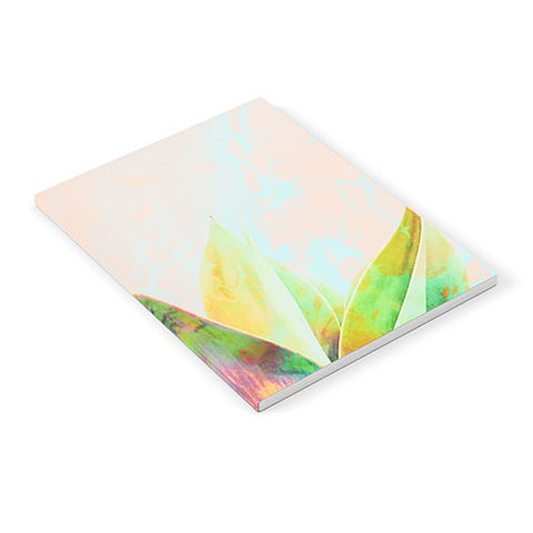 Marta Barragan Camarasa Abstract of cactus on marbled painting Notebook