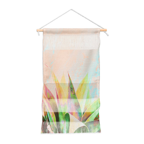 Marta Barragan Camarasa Abstract of cactus on marbled painting Wall Hanging Portrait