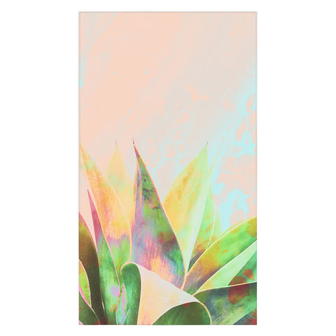 Marta Barragan Camarasa Abstract of cactus on marbled painting Tablecloth