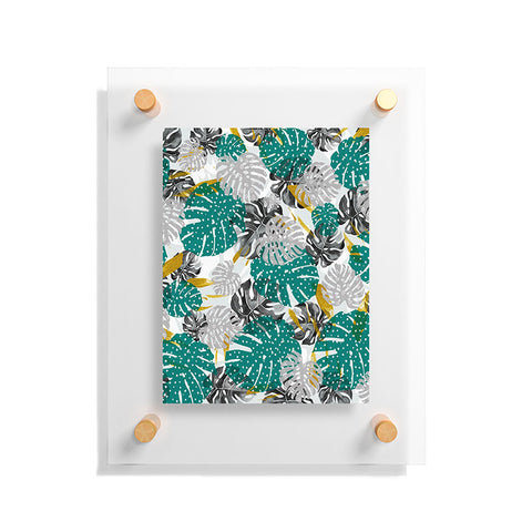 Marta Barragan Camarasa Abstract of monstera patterns II Floating Acrylic Print