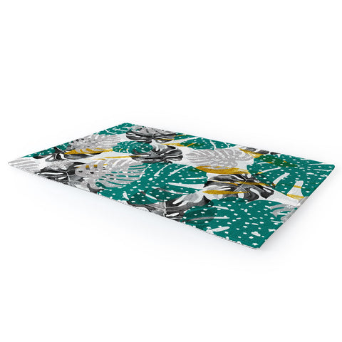 Marta Barragan Camarasa Abstract of monstera patterns II Area Rug