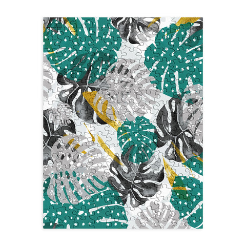 Marta Barragan Camarasa Abstract of monstera patterns II Puzzle