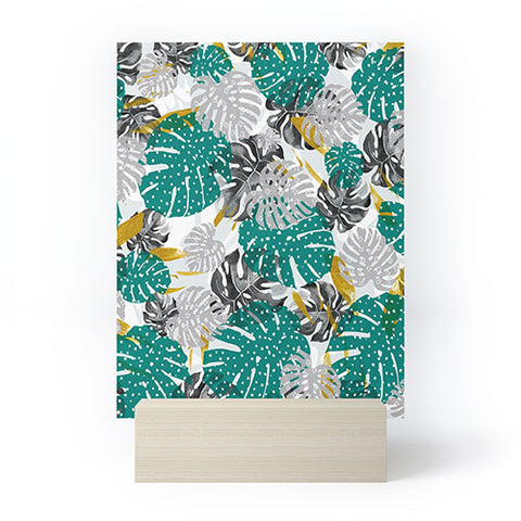 Marta Barragan Camarasa Abstract of monstera patterns II Mini Art Print