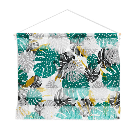 Marta Barragan Camarasa Abstract of monstera patterns II Wall Hanging Landscape