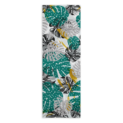 Marta Barragan Camarasa Abstract of monstera patterns II Yoga Towel