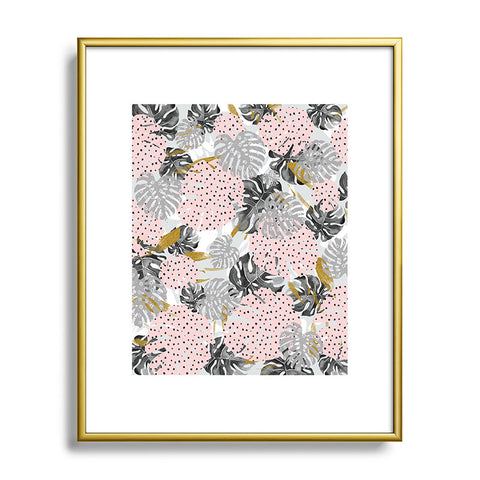 Marta Barragan Camarasa Abstract of monstera patterns Metal Framed Art Print