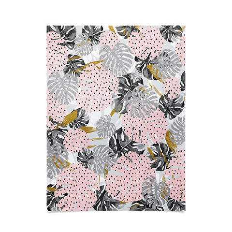 Marta Barragan Camarasa Abstract of monstera patterns Poster