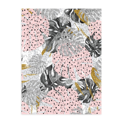 Marta Barragan Camarasa Abstract of monstera patterns Puzzle