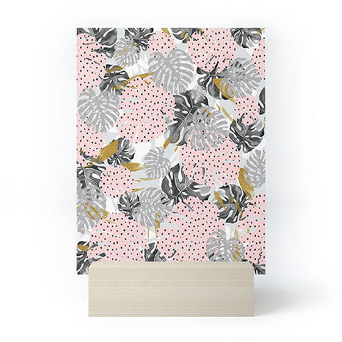 Marta Barragan Camarasa Abstract of monstera patterns Mini Art Print