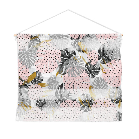 Marta Barragan Camarasa Abstract of monstera patterns Wall Hanging Landscape