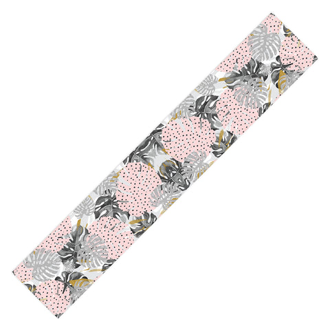 Marta Barragan Camarasa Abstract of monstera patterns Table Runner