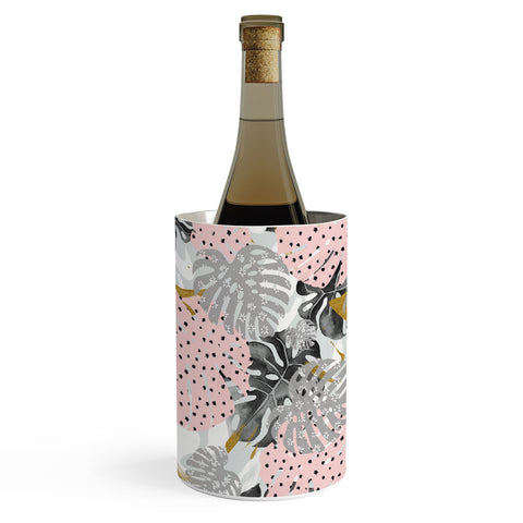 Marta Barragan Camarasa Abstract of monstera patterns Wine Chiller