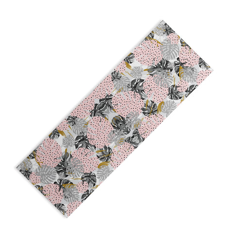Marta Barragan Camarasa Abstract of monstera patterns Yoga Mat