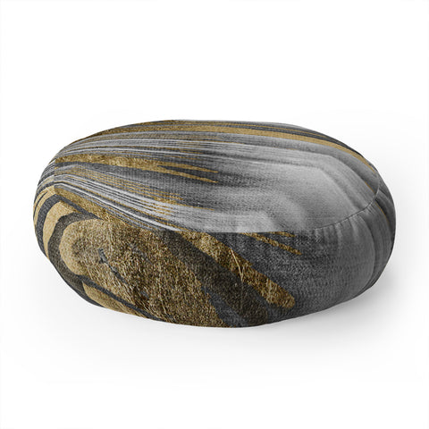 Marta Barragan Camarasa Abstract paint modern Floor Pillow Round
