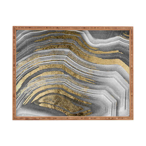 Marta Barragan Camarasa Abstract paint modern Rectangular Tray
