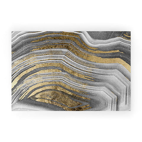 Marta Barragan Camarasa Abstract paint modern Welcome Mat