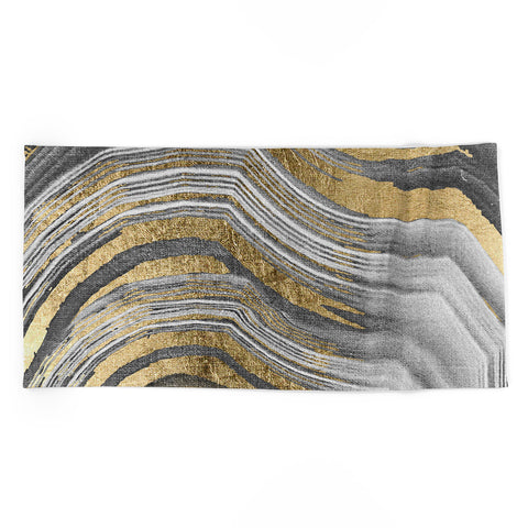 Marta Barragan Camarasa Abstract paint modern Beach Towel