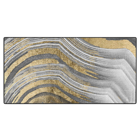 Marta Barragan Camarasa Abstract paint modern Desk Mat
