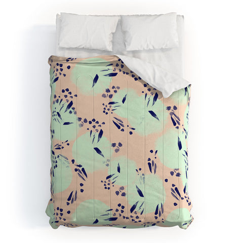 Marta Barragan Camarasa Abstract Painting Brushstrokes Comforter