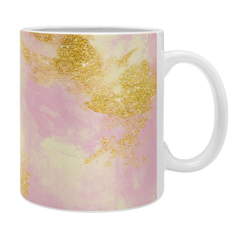 Marta Barragan Camarasa Abstract painting pink and gold Coffee Mug