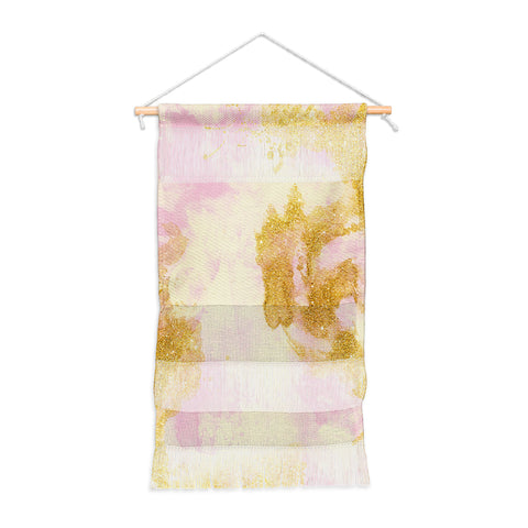 Marta Barragan Camarasa Abstract painting pink and gold Wall Hanging Portrait