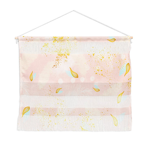 Marta Barragan Camarasa Abstract painting with feather strokes Wall Hanging Landscape