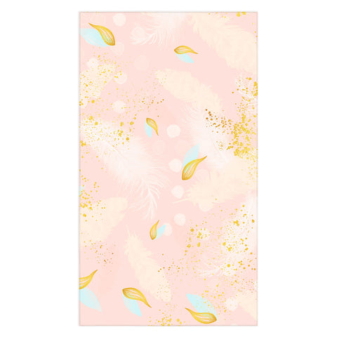 Marta Barragan Camarasa Abstract painting with feather strokes Tablecloth