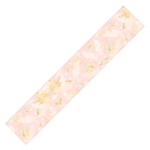 Marta Barragan Camarasa Abstract painting with feather strokes Table Runner