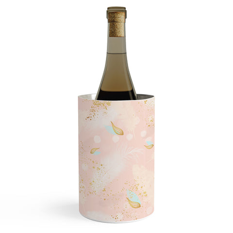 Marta Barragan Camarasa Abstract painting with feather strokes Wine Chiller