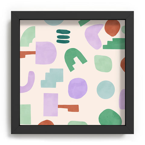 Marta Barragan Camarasa Abstract pastel shapes 88 Recessed Framing Square