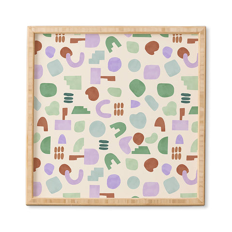 Marta Barragan Camarasa Abstract pastel shapes 88 Framed Wall Art