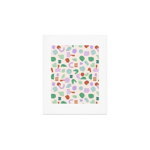 Marta Barragan Camarasa Abstract pastel shapes 88 Art Print
