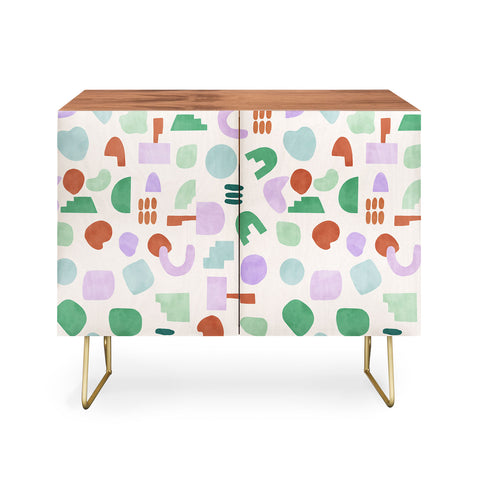 Marta Barragan Camarasa Abstract pastel shapes 88 Credenza