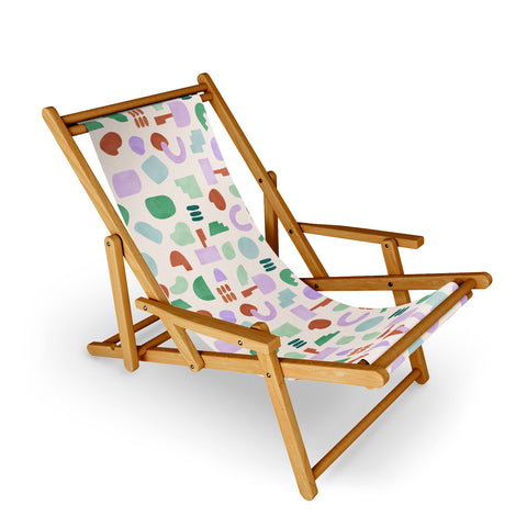 Marta Barragan Camarasa Abstract pastel shapes 88 Sling Chair